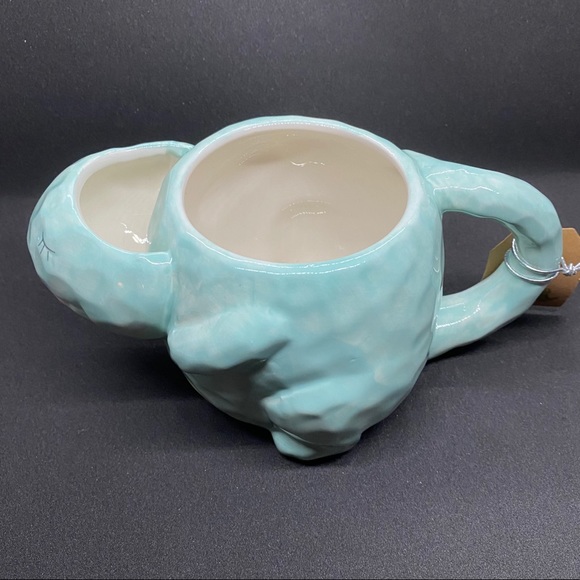Tea-Rex Dinosaur 🦖 Tea Mug - Light Blue & Green - Picture 2 of 6